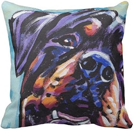 Rottweiler Pop Art Pillow Case