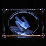 Hubble Space Telescope Illuminated Crystal Sculpture