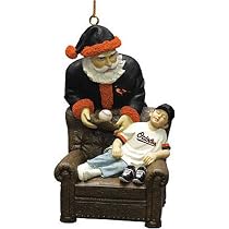 Baltimore Orioles MLB "Santa's Gift" Tree Ornament