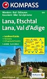 Lana-Etschtal/Lana-Val d'Adige: Wander-, Bike- und Skitourenkarte mit Panorama. GPS-genau. 1:25.000