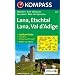 Lana-Etschtal/Lana-Val d'Adige: Wander-, Bike- und Skitourenkarte mit Panorama. GPS-genau. 1:25.000