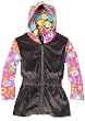 Flap Happy Girls 2-6X Velour Contrast Print Luxxe Hoodie