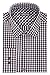 Kenneth Cole Men's Slim Fit Check Spread Collar Dress Shirt