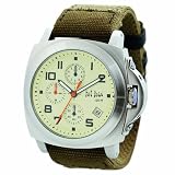 Fat Face Mens vintage multidial brown leather strap watch