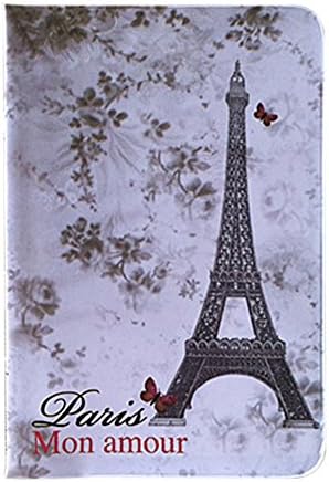 Cartoon 3D Passport Holders Travel Essential Passport Cover Case Card &amp; ID Holders (Eiffel Tower)