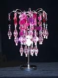 Hot Pink Color Chandelier Table Lamp/ 5944-1P