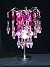 Hot Pink Color Chandelier Table Lamp/ 5944-1P