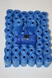 750 Scented Biodegradable Pet Waste Poop Bags w/ FREE Bone Dispenser - ROYAL BLUE BAGS