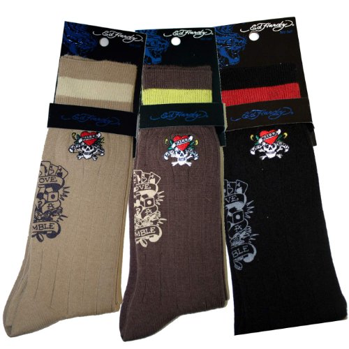 Ed Hardy Love Kill Slowly Men's Crew Socks