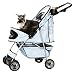 Kitchen & Housewares : Cardinal Gates - Gibby Pet Stroller for cats, dogs and other small pets up to 35lbs, Blue Dots