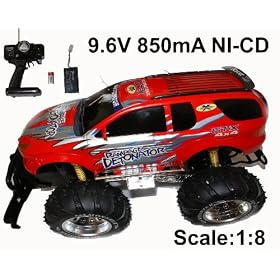 1:8 Scale GTX Super 4x4 Monster Off Road Truck with Working Headlight (Color: May Vary) 1:8 Scale GTX Super 4x4 Monster Off Road Truck with Working Headlight (Color: May Vary)