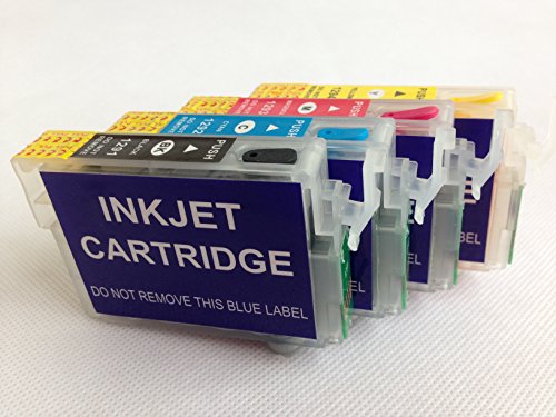 Brand F-INK@ T126 Full Refillable Ink Cartridge For Epson Work Force435 545 840 845 645 635 630 633 60 NX330 NX430 WF 7010 WF-7510 WF-7520 WF-3540 WF-3520 printer 4pcs Ink