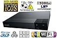 Sony BDP-S6200  2K/4K Multi System Blu Ray Disc DVD Player - PAL/NTSC - 2D/3D - Wi-Fi - Comes with US and EU Connectors for World-Wide Use & 6 Feet HDMI Cable