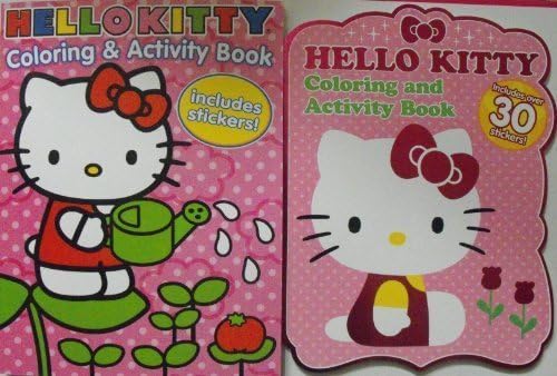 Hello Kitty Bundle- 2 Books Coloring &amp; Activity Books/Stickers.