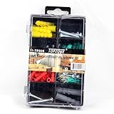 Topzone 100pcs Anchor & Sheet Metal Screw Kit