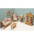 Greenleaf Dollhouse Furniture-Living Room Set