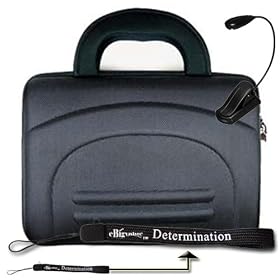 Amazon Kindle DX Black Cube Carrying Case Bag Pouch Cube + Reading Light + ebigvalue TM 4-inch Determination Hand Strap