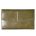 Cherokee® Glazed Clutch Checkbook Wallet - Olive