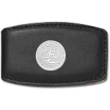 LogoArt Jeff Gordon Black Leather and Sterling Silver Money Clip