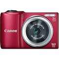 Canon 6181B005 PowerShot A810 16.0 MP Digital Camera with 5x Digital Image Stabilized Zoom 28mm Wide-Angle Lens with 720p HD Video Recording (Red)