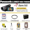 Panasonic HDC-TM300 32GB Full HD Camcorder With The Essential Accessory Package Includes 8GB Memory, Pro Hard Case, Protective UV Filter + Tripod + More