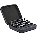 Essential Oil Carrying Case (Black) Holds 30 Bottles - 5ml, 10ml, 15ml. High Quality, Durable Nylon Shell Exterior w/ Flexible EVA Foam for Safe Protection