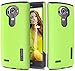 LG G4 Case, TOTU G4 Case [Durable Series] Protective Grip Cover [Drop Protection] Tough Hard Shock-Resistant Hybrid Cover Dual Layer Armor Defender Case for LG G4 - Green/Blue