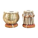 Tabla Set, Embossed Brass