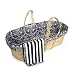 Tadpoles Black & White Damask Moses Basket