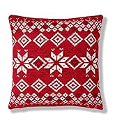 Chenille Snowflake Cushion