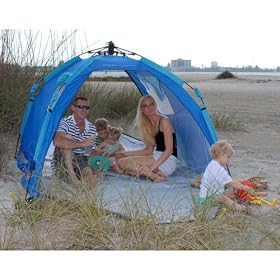 Portable pop-up screen tent / beach shelter