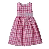 Cherokee Pink Glow BG Plaid Dress - 5