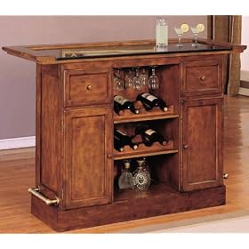 Powell Brandon Warm Cherry Bar by Powell Furniture