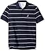 Nautica Men's Stripe Deck Anchor Polo, Navy, Medium