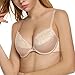 Ekouaer Women's Add Two Cup Size Extreme Push Up Bra,Nude,36B