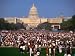 Crowd of People at Washington Mall for the Names Project Aids Memorial Quilt, Washington Dc, USA Photographic Poster Print by Rick Gerharter, 16x12
