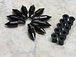 Motorcycle Wellnut Bolt Kit - Windscreen & Fairing Spikes - Black - Honda CBR 600rr 1000rr, Suzuki GSXR 600 750 1000, Yamaha R1 R6 R6s, Kawasaki ZX6R ZX9R ZX10R ZX12R