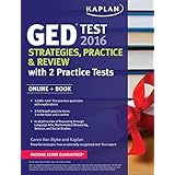 kaplan ged test 2016 strategies practice and review online book kaplan test prep
