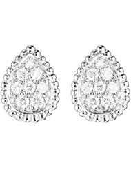 Boucheron Fine Womens Earrings 18K White Gold Serpent Boheme JCO00943