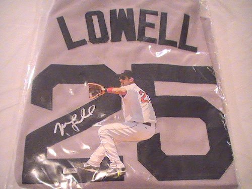 MIKE LOWELL SIGNED AUTOGRAPHED JERSEY BOSTON RED SOX COA + HOLOGRAM