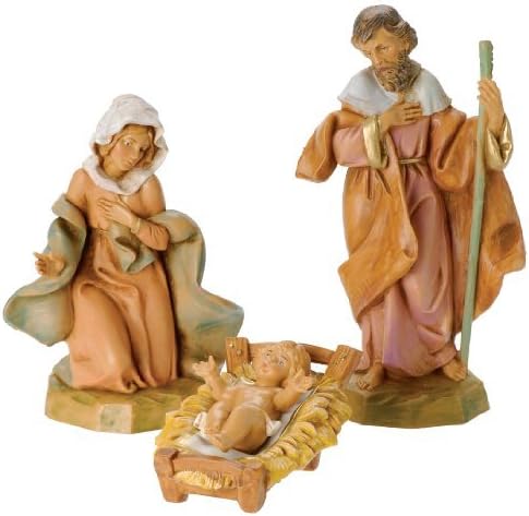 Fontanini by Roman Classic Holy Family Nativity Set, 3-Piece, 5-Inch Each by Fontanini by Roman
