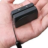 2xhome - Mini Portable USB Wireless Magnetic Credit Card Reader Writer Magstripe Encoder Stripe Swipe Swiper 3 Track Tracks DX3