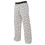 Soccer Gray and Black Novelty Print Jersey cotton pants for lounging, sleep, sports. Unisex relaxed fit, available in 5 Adult sizes, exposed elastic waist by 
