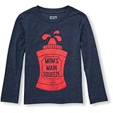 THE CHILDREN'S PLACE(ザ・チルドレンズプレイス) ロングスリーブケチャップボトルグラフィックティ S/D タイダル トップス長袖Tシャツ 5歳【並行輸入】