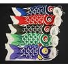 Japanese Carp Koinobori Windsocks, 19 inch, 5 pieces (#G632)