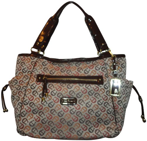 Etienne Aigner Purse Handbag A Plus Lorelei Collection Neutral/Multi