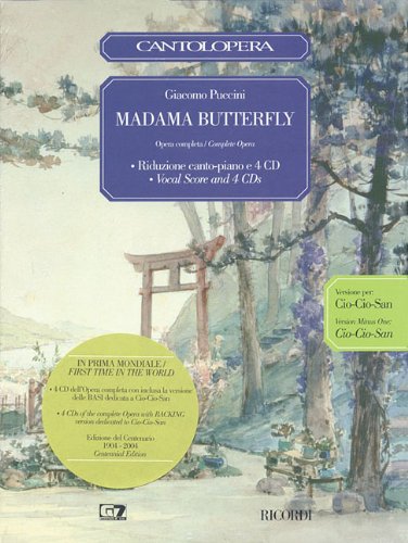 MADAMA BUTTERFLY VOCAL SCORE 4 CD BOX SET CIO-CIO SAN     EDITION