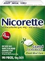 GlaxoSmithKline Nicorette 4mg Fresh Mint Nicotine Polacrilex Gum, 190 Pieces