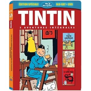 Tintin - 3 aventures - Vol. 1 : Les Cigares de Pharaon + Le Lotus Bleu + Tintin en Amériq