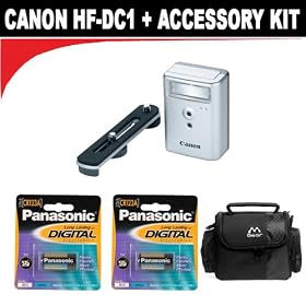 Click here to buy Canon HF-DC1 High-Power Flash + Tripod + Case + DBROTH Bonus Accessory Kit for PowerShot... by Canon.